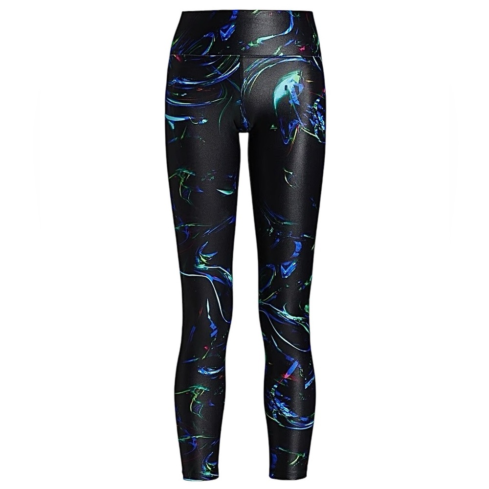 Heroine Sport Mid Rise Black Marble Aurora Leggings Size Small